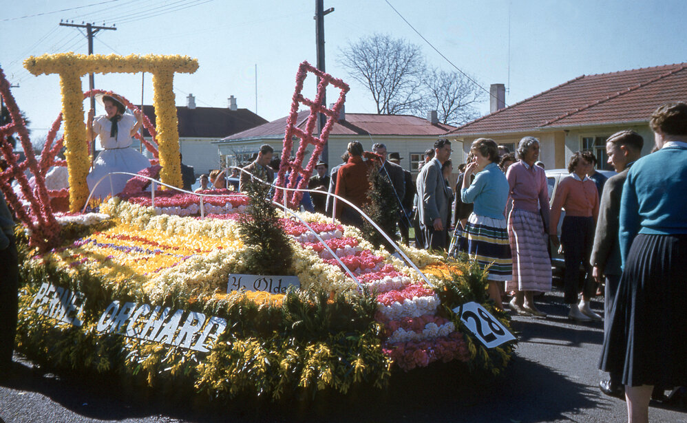 Pernel Orchard Float - Hastings Blossom Festival Parade 1959