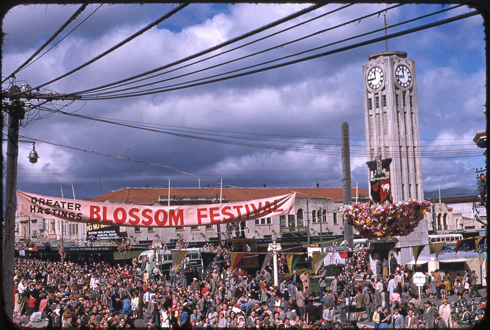 Heretaunga Street - Blossom Festival Parade 1955