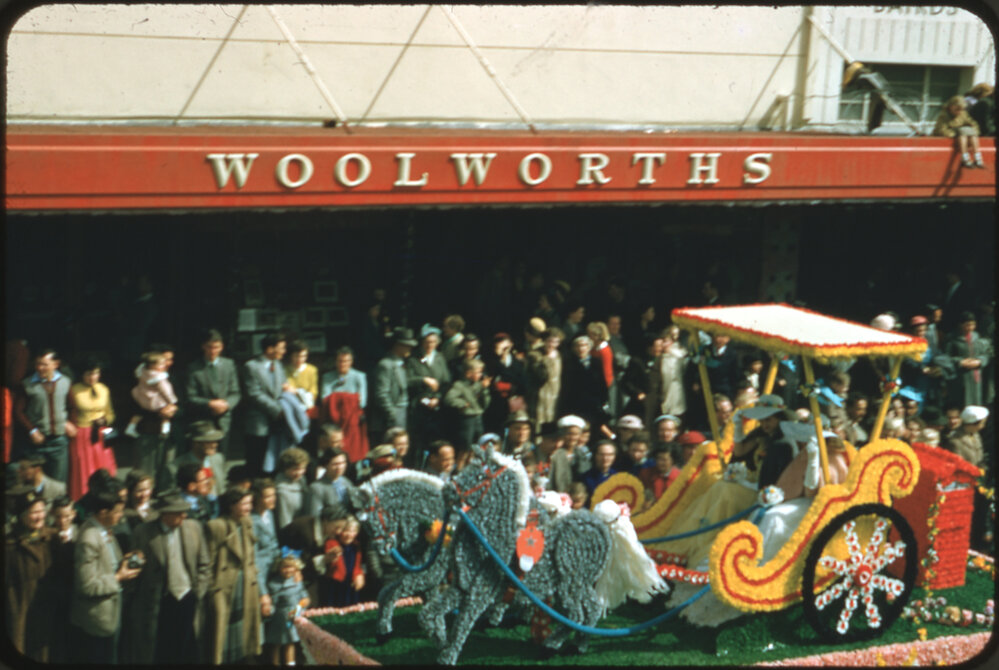 Post Office Float - Hastings Blossom Festival Parade 1956