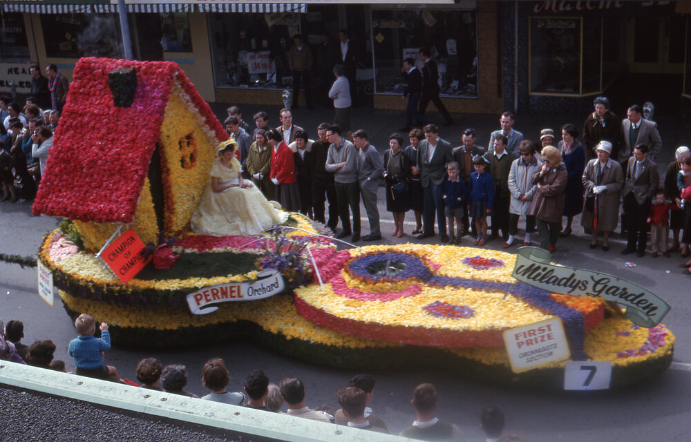 Pernel Orchard Float - Blossom Festival Parade 1963