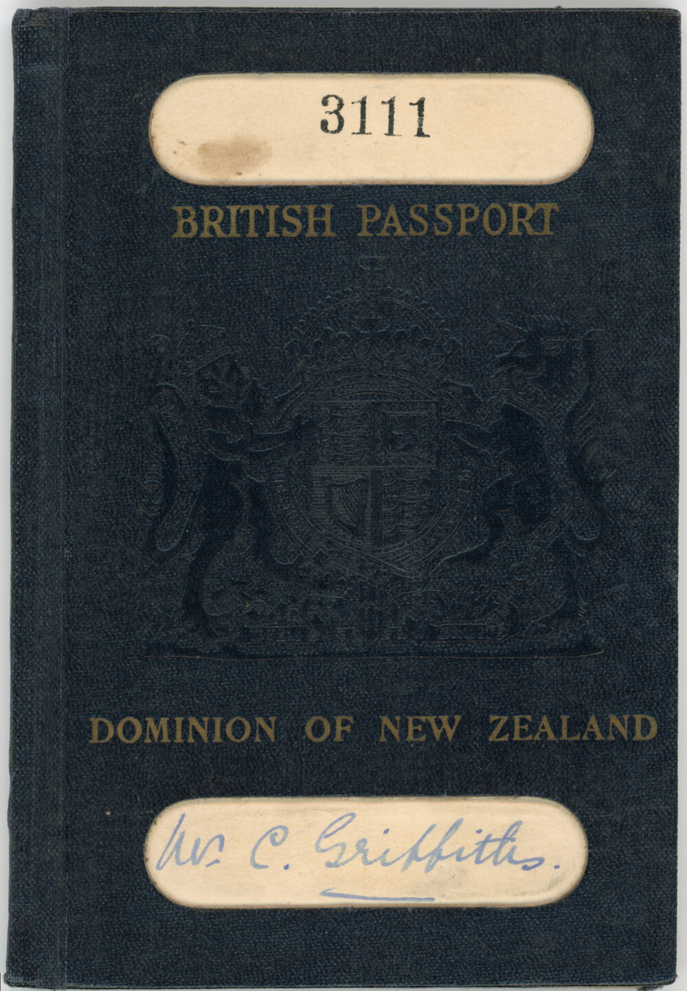 Passport Belonging to Charles Griffiths