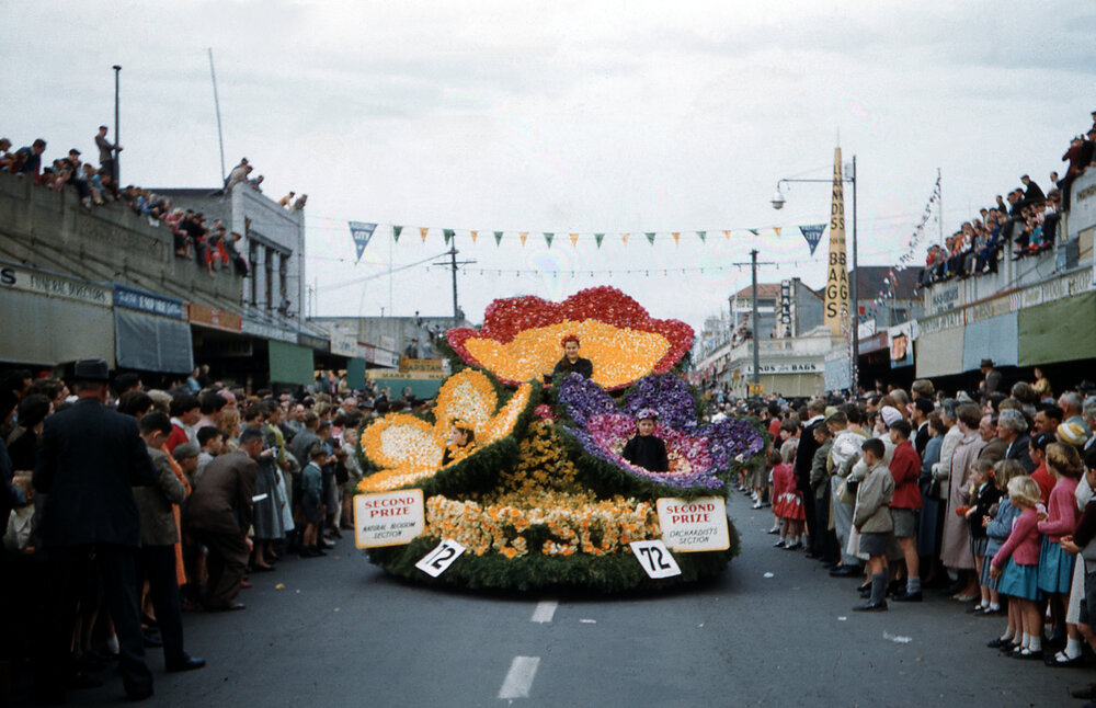 Pernel Orchard Float - Blossom Festival Parade 1958