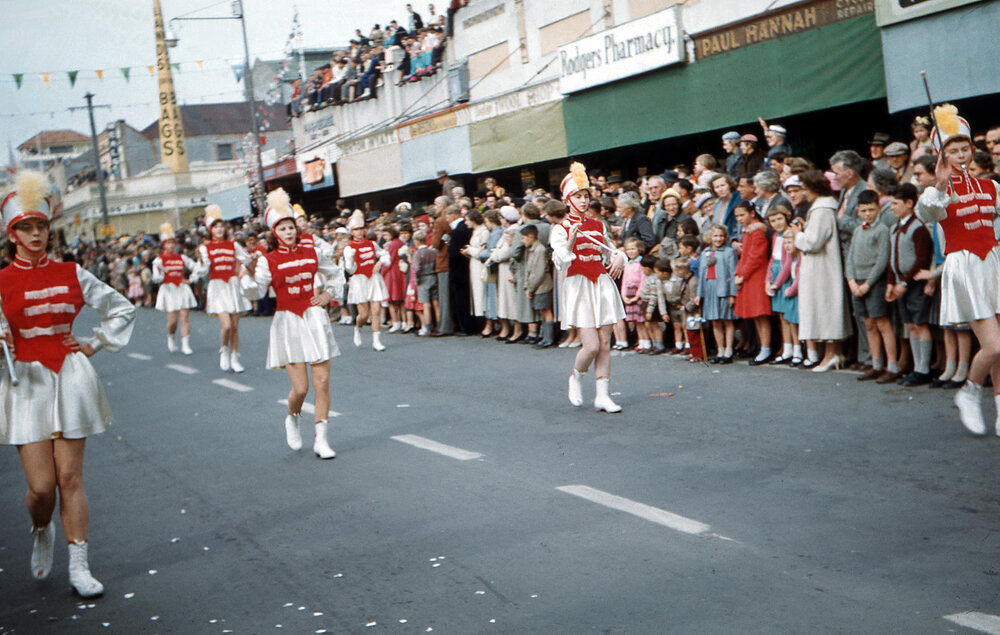 Marching Team - Blossom Festival Parade 1958