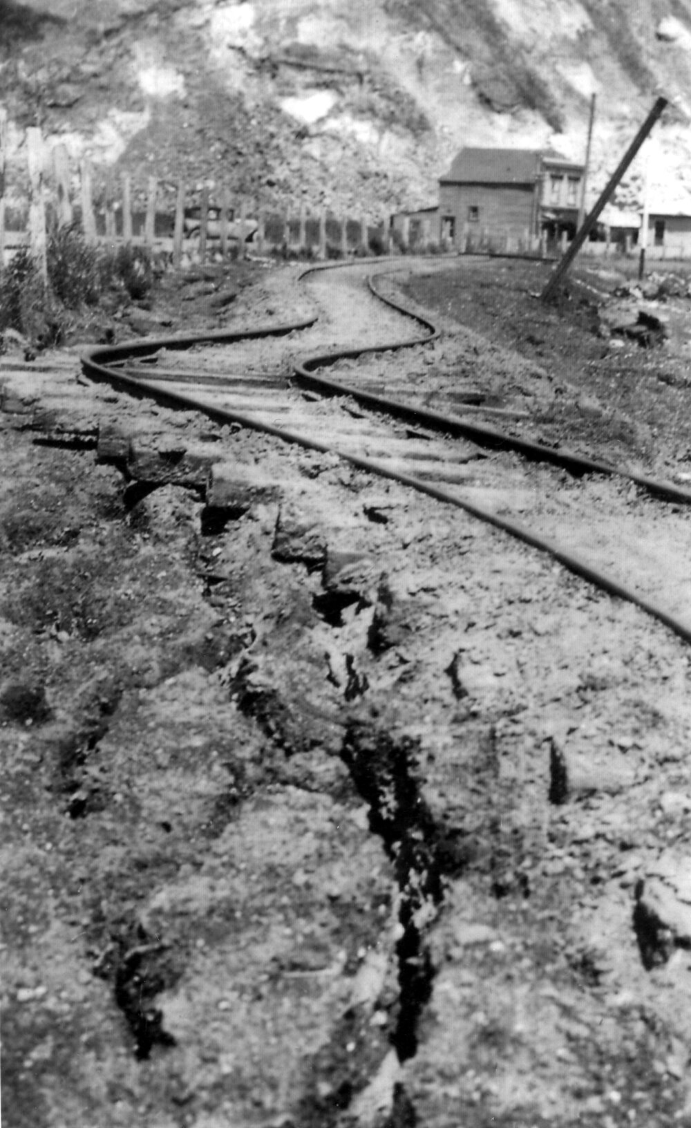 Damaged Railway Line
