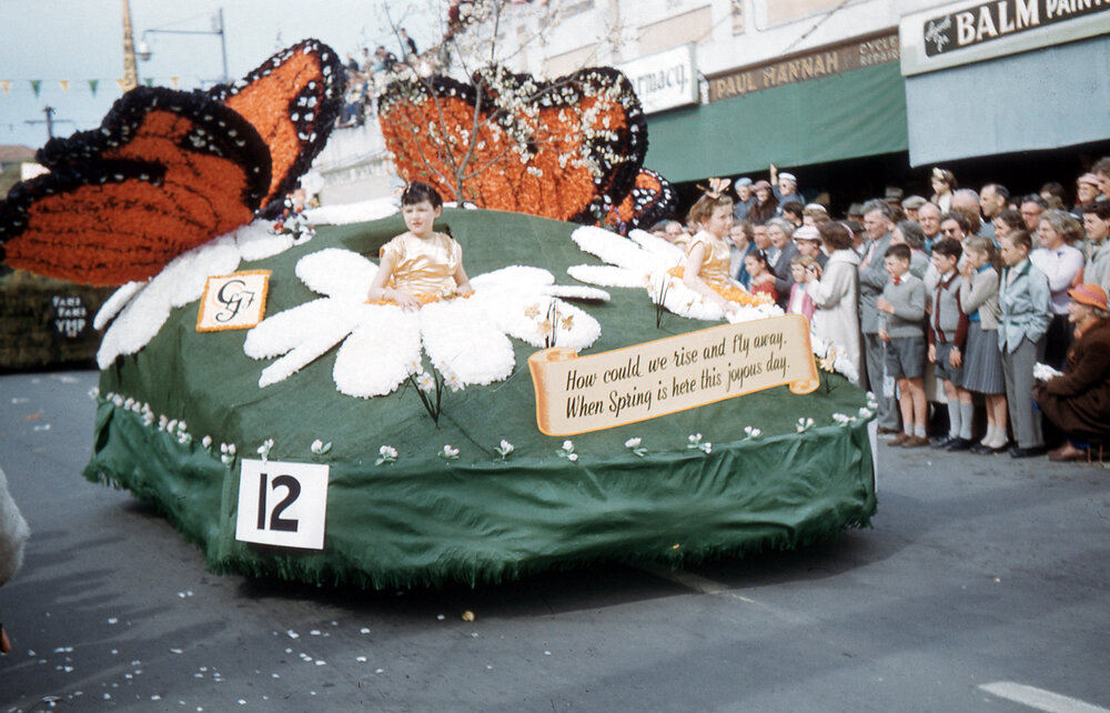 Griffiths Footwear Float - Blossom Festival Parade 1958