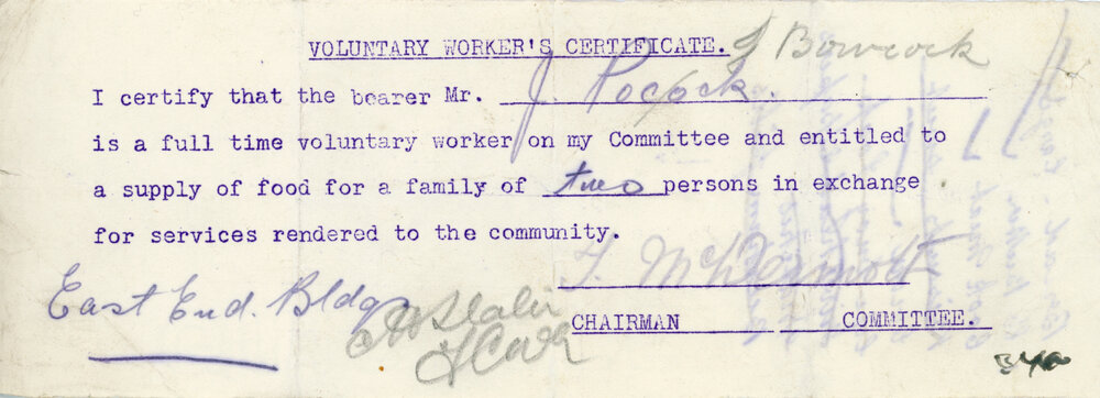 Voluntary Worker's Certificates