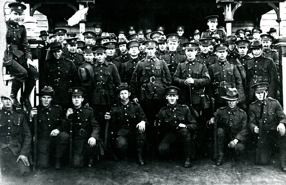 Soldiers at Drill Hall