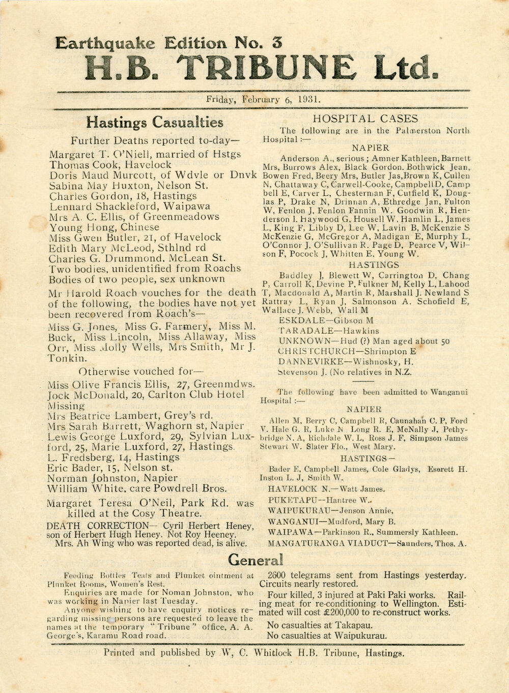 Earthquake Edition No.3