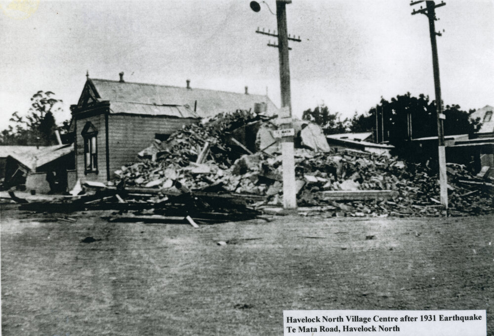 Earthquake Damage to the Havelock North Village Centre