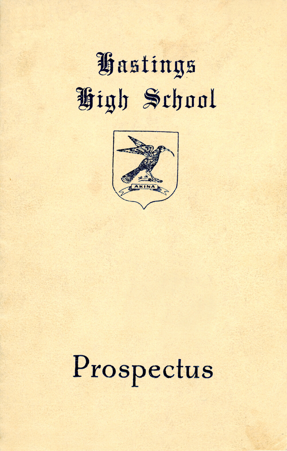 Hastings High School, Prospectus