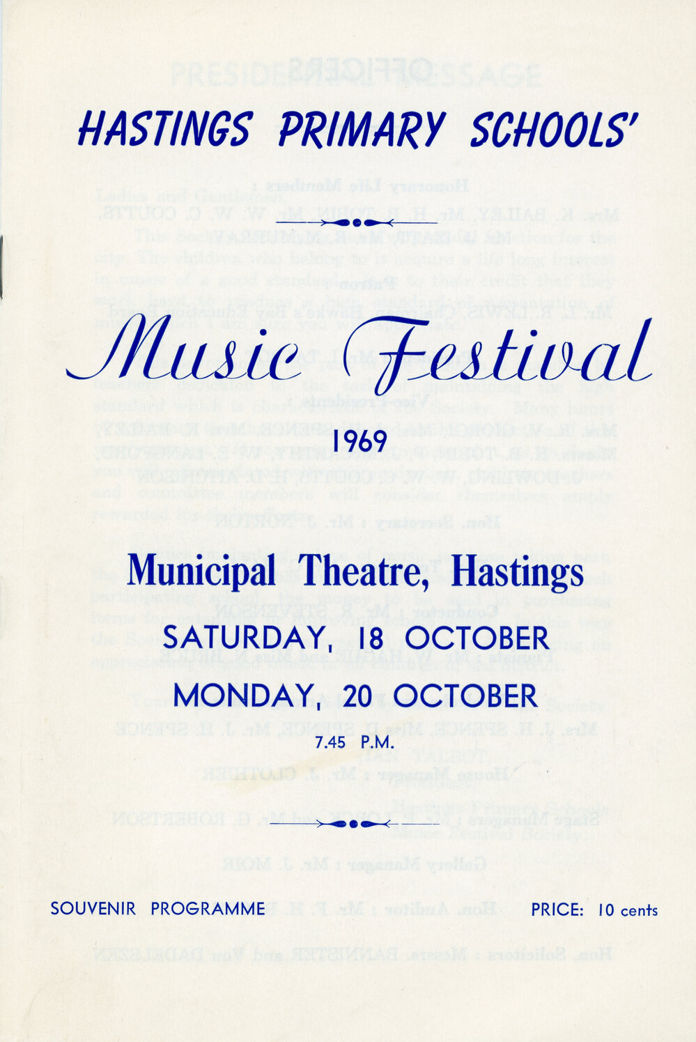 Hastings Primary Schools' Music Festival