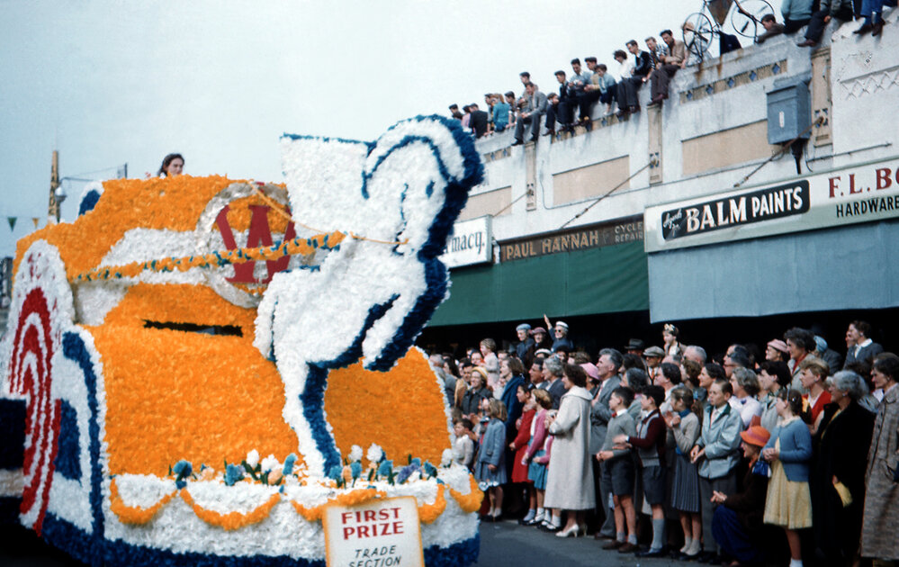 Woolworths Float - Blossom Festival Parade 1958