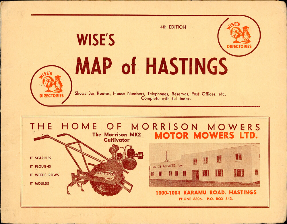 Wises Map of Hastings