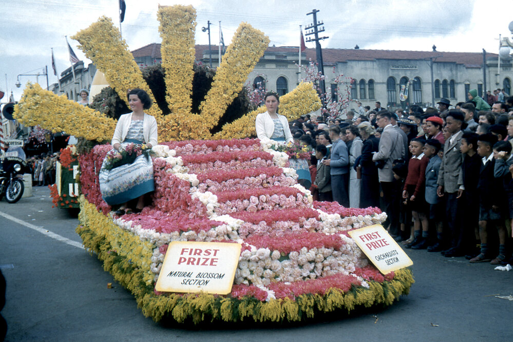 Thodey's Float - Hastings Blossom Festival Parade 1957