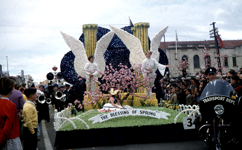 Spring Float - Blossom Festival Parade 1957