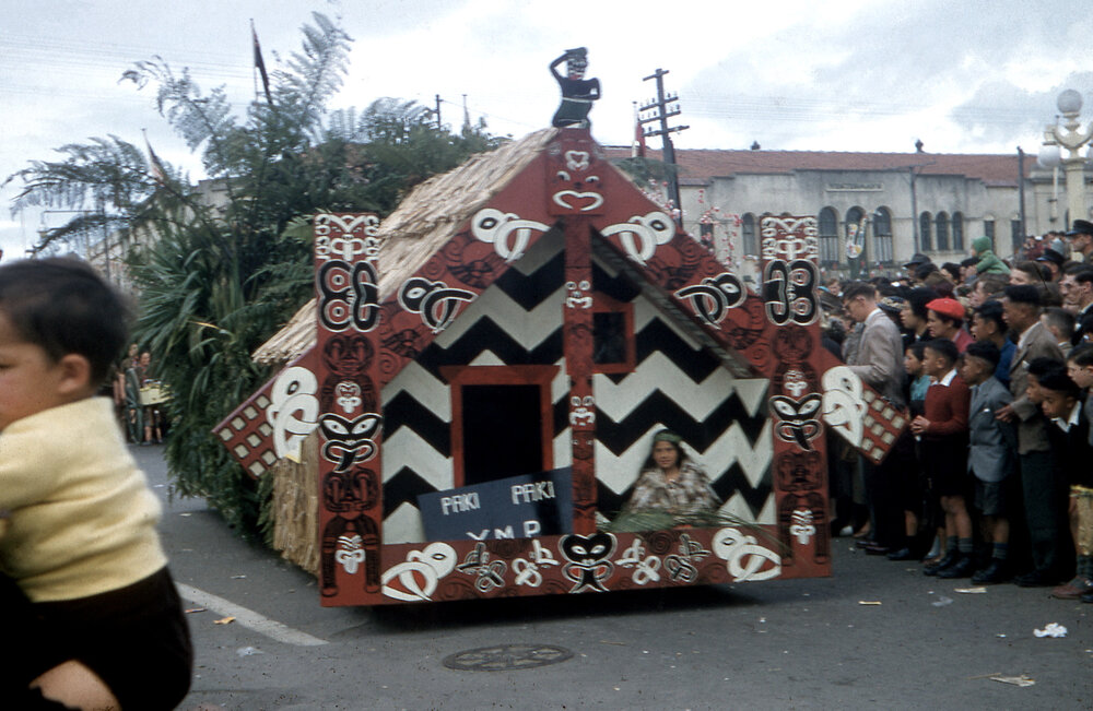 Pakipaki YMP Float - Hastings Blossom Festival Parade 1957