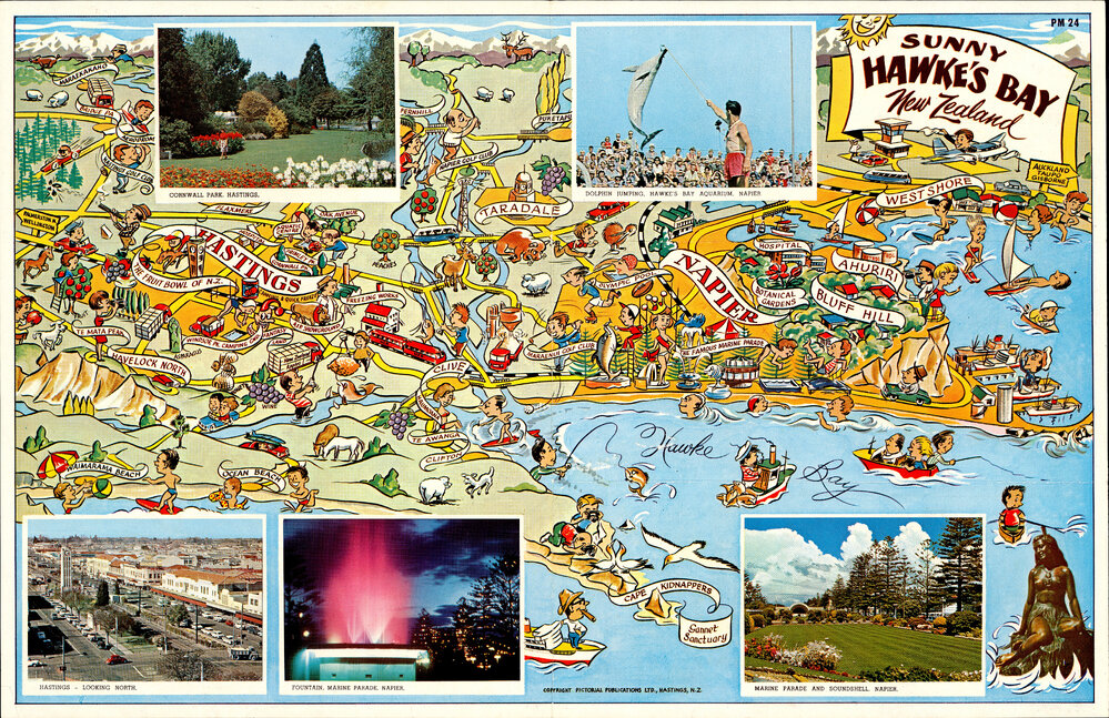 Map of Sunny Hawke's Bay