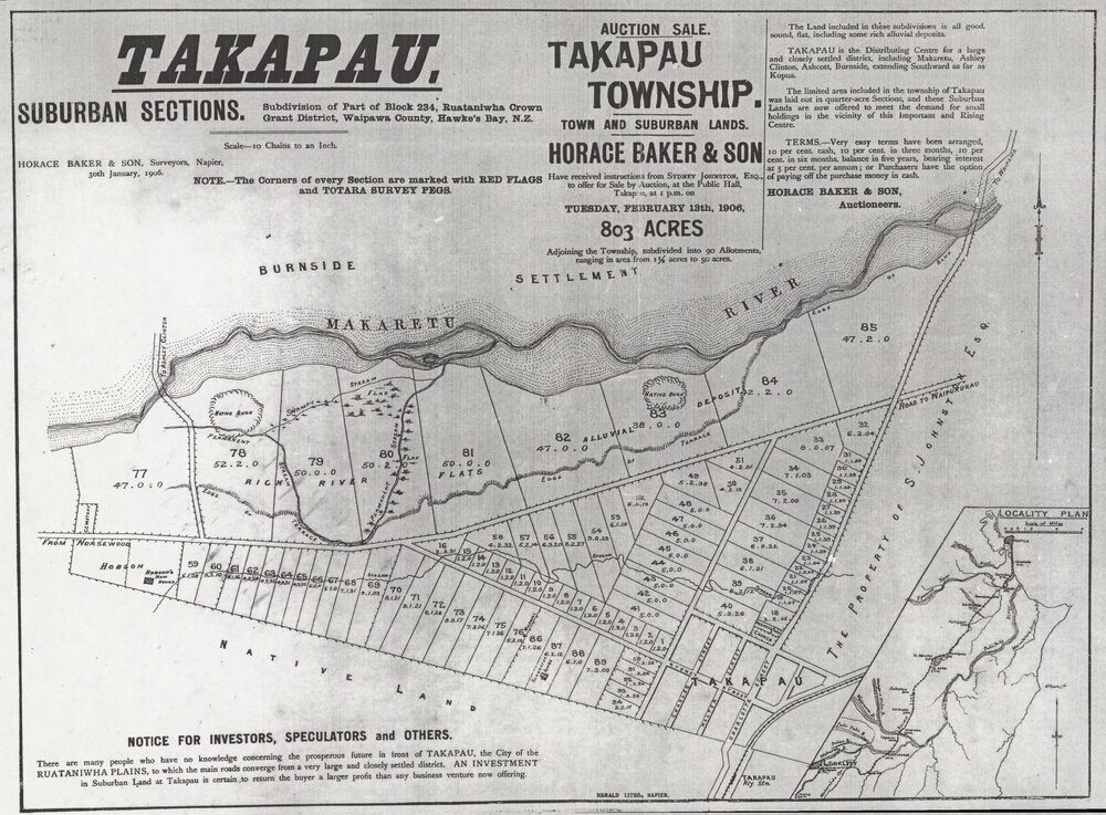 Takapau Suburban Sections