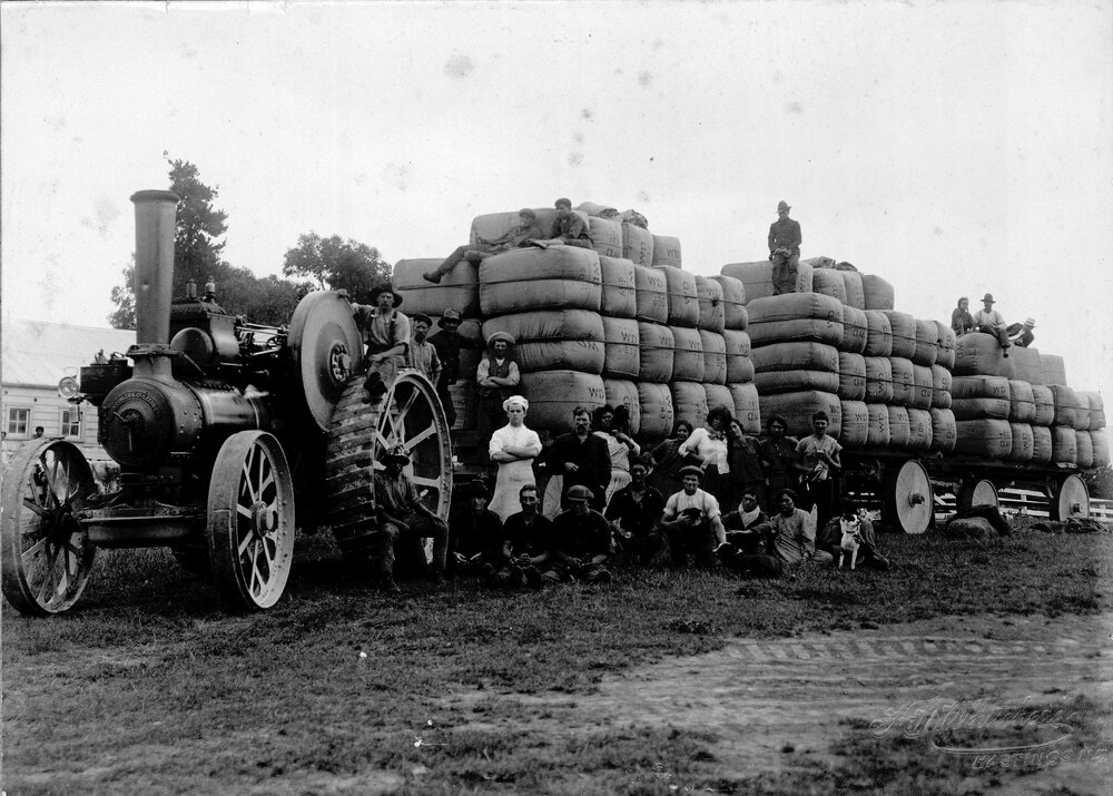 Traction Engine with Wool Bales
