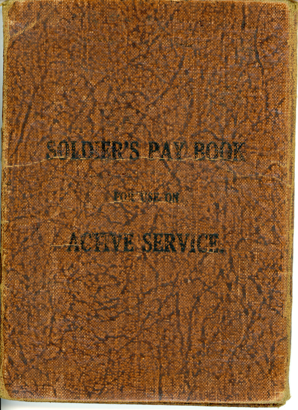 WW2 Soldier's Pay Book Belonging to JRN Carr
