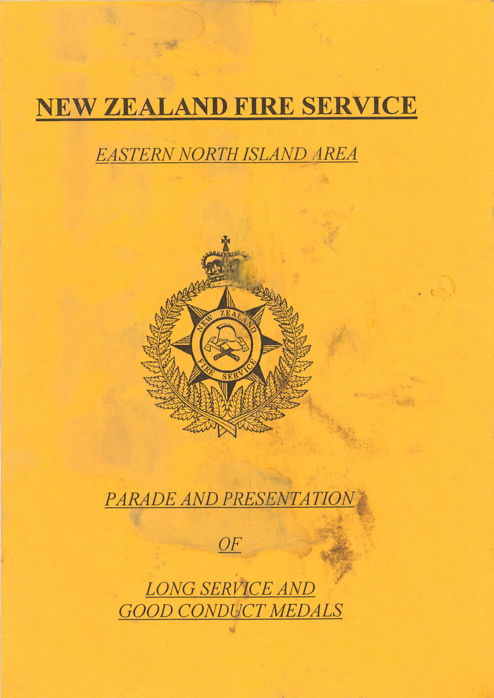 NZ Fire Service Parade and Presentation Programme