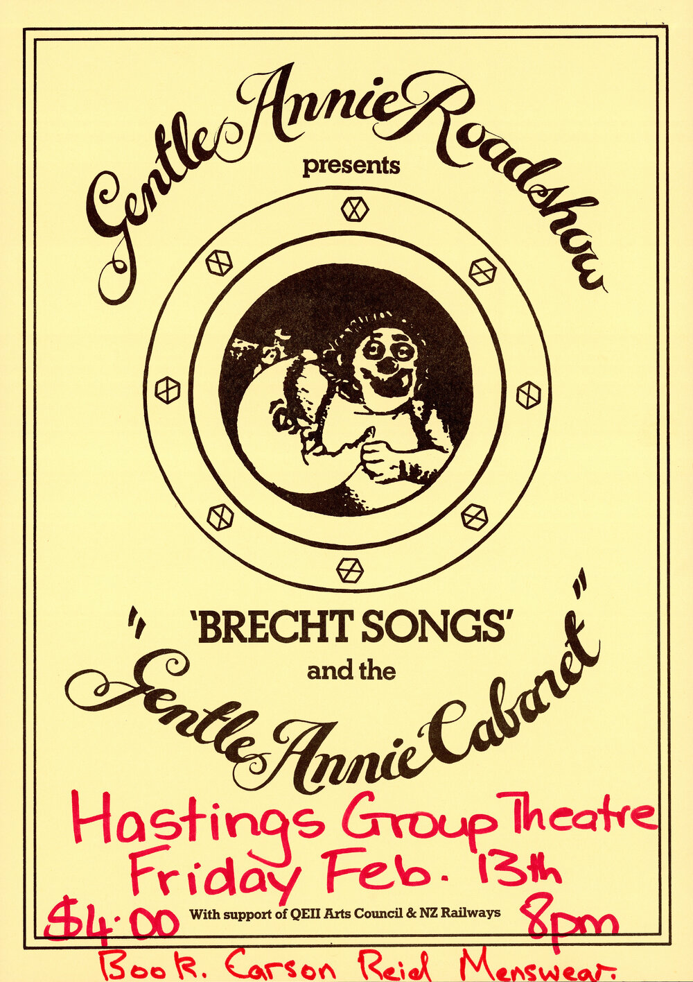 Gentle Annie Cabaret Poster