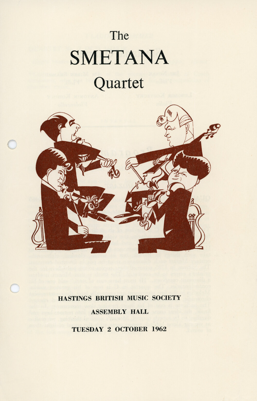 The Smetana Quartet Programme