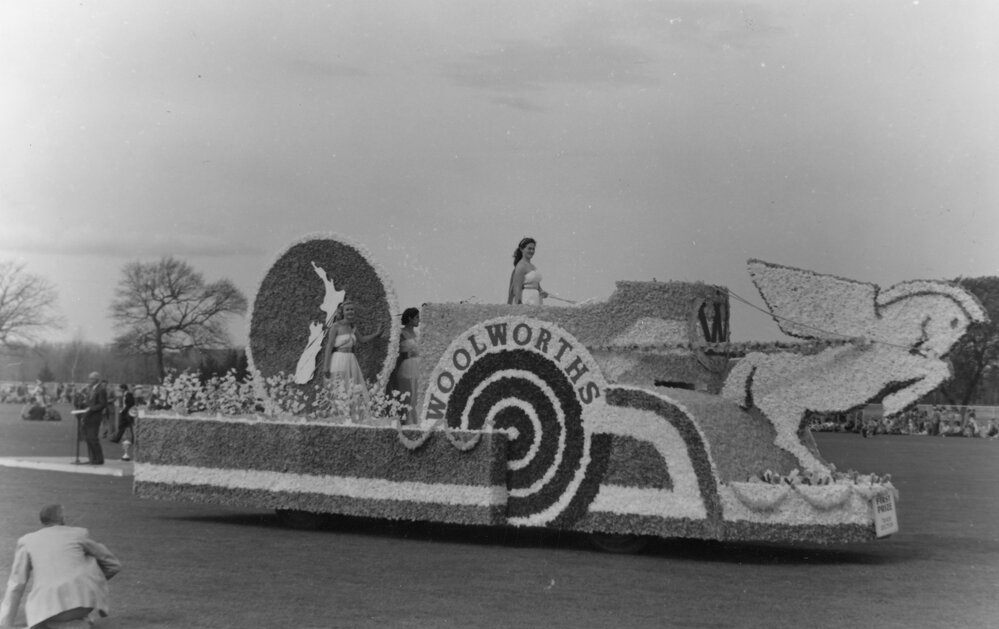 Woolworths Float - Blossom Festival Parade 1958