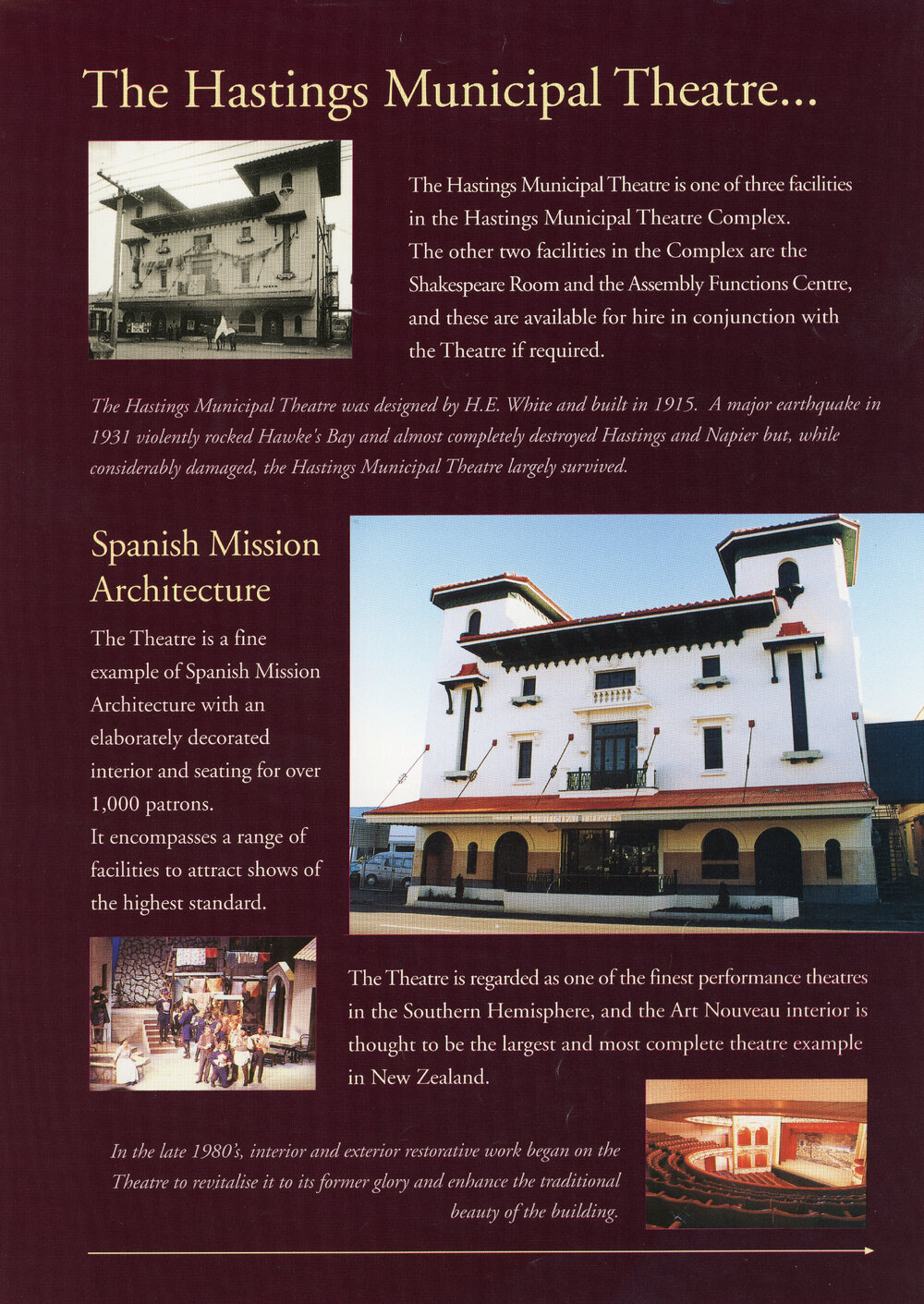 Municipal Theatre Advertising Flyer