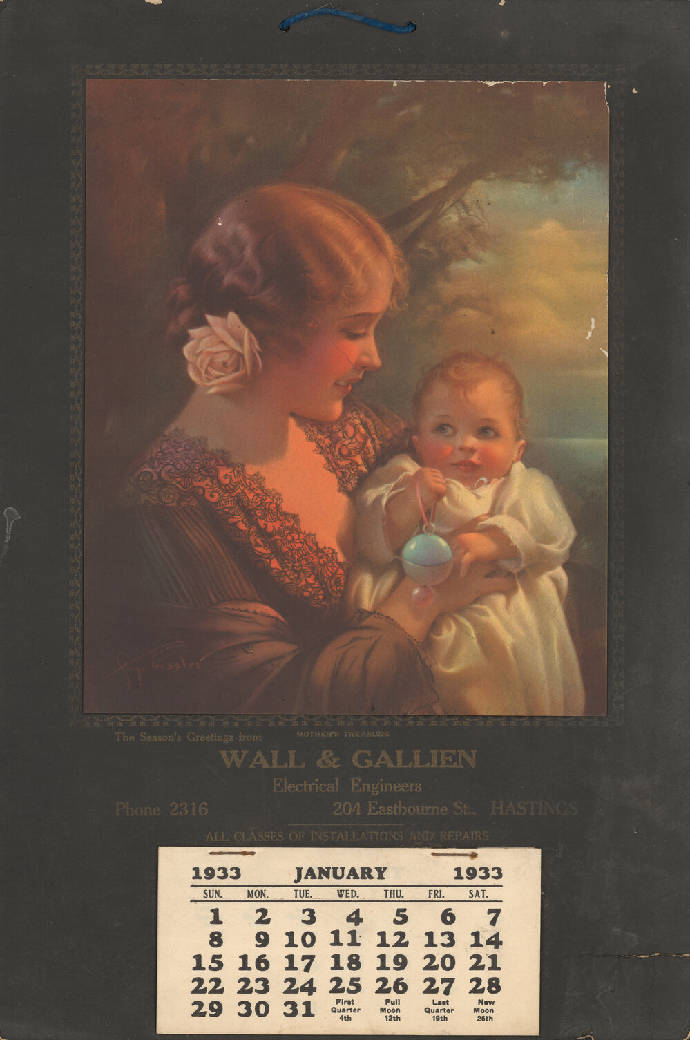 Wall and Gallien Calendar