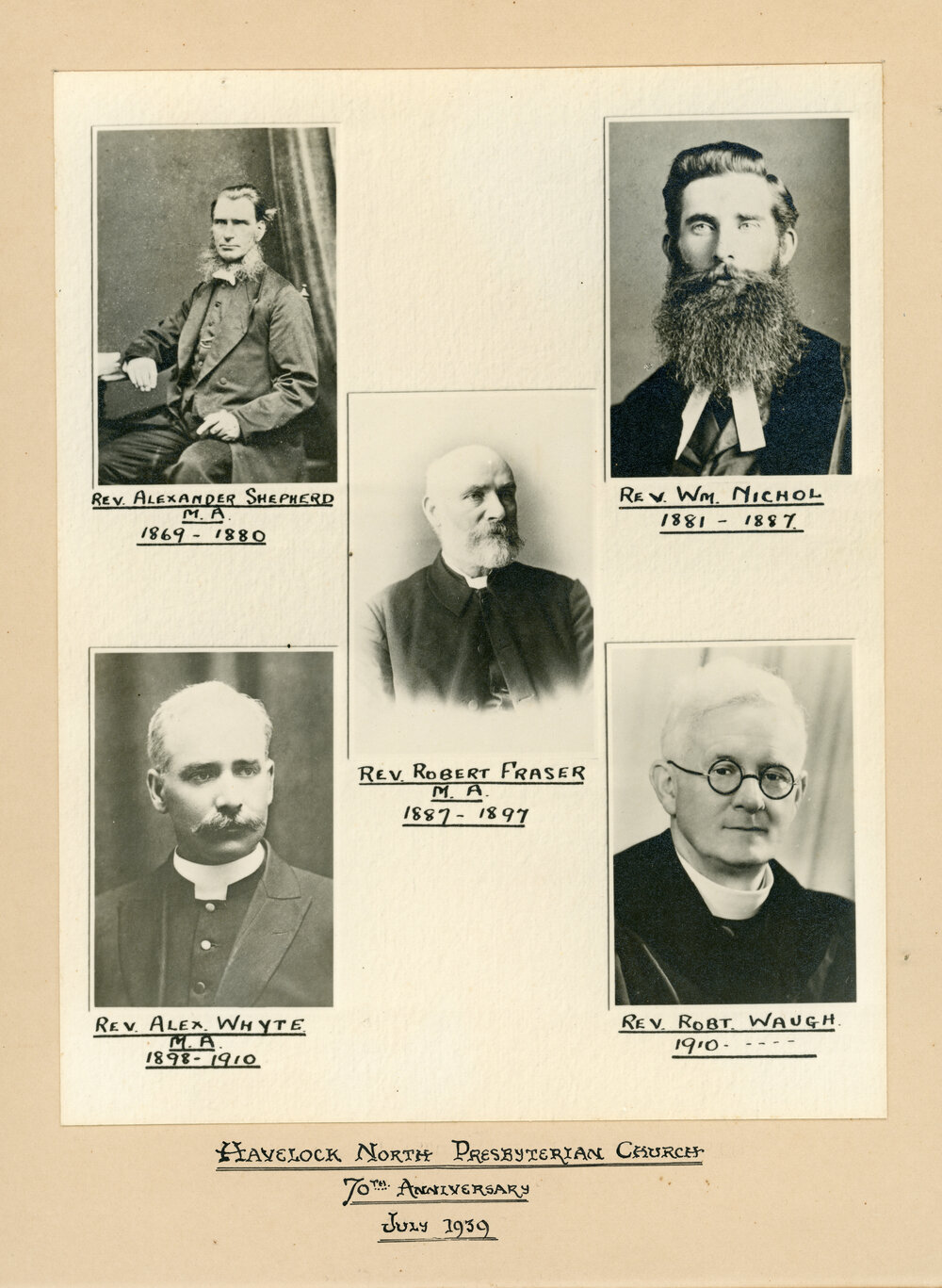 Havelock North Presbyterian Church 70th Anniversary