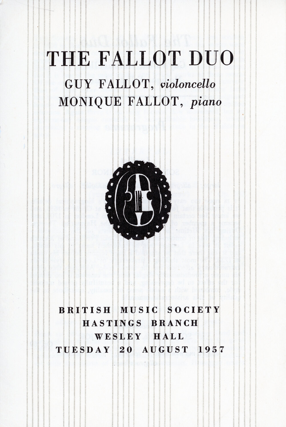 The Fallot Duo Programme
