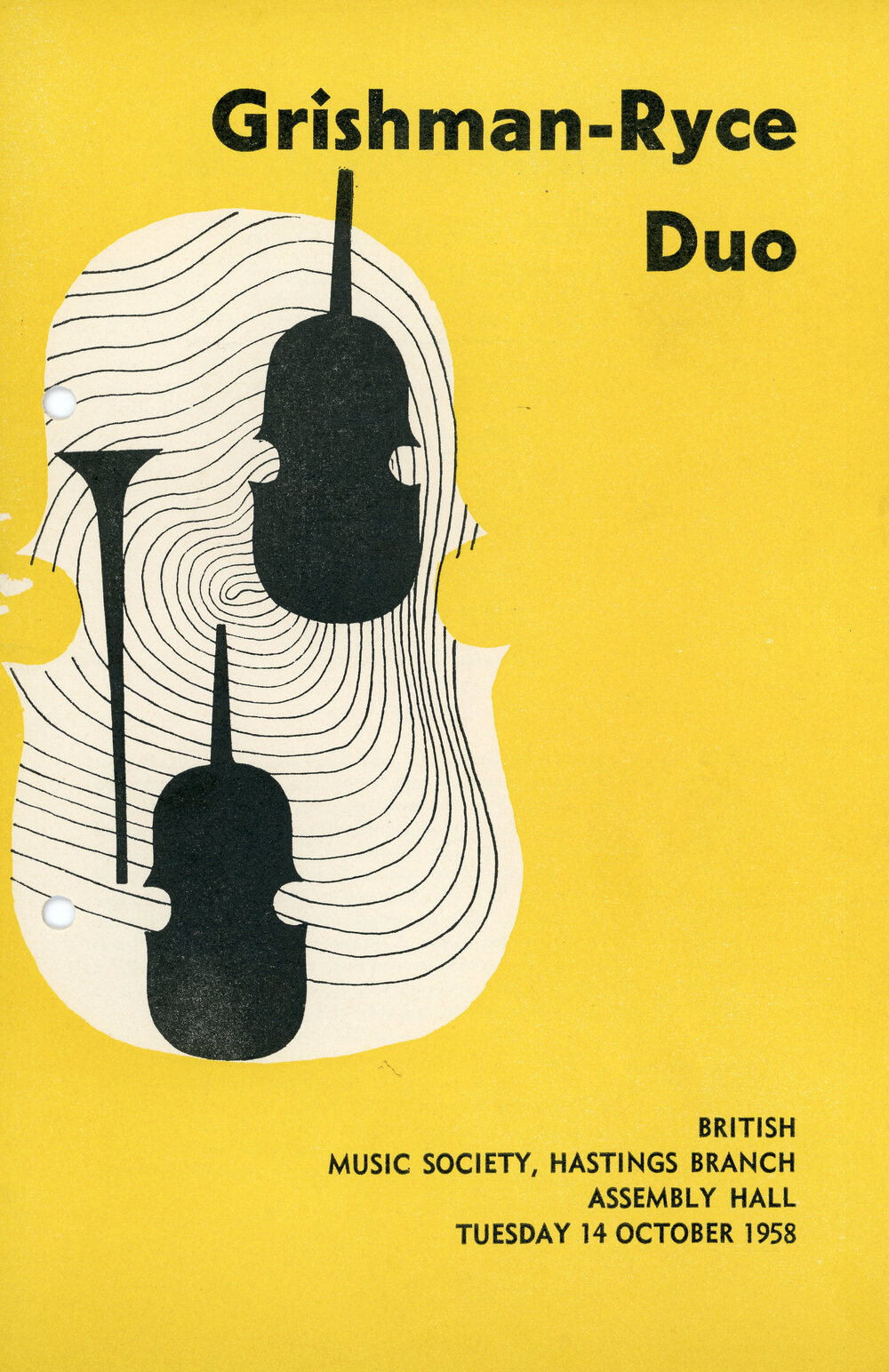 Grishman-Ryce Duo Concert Programme