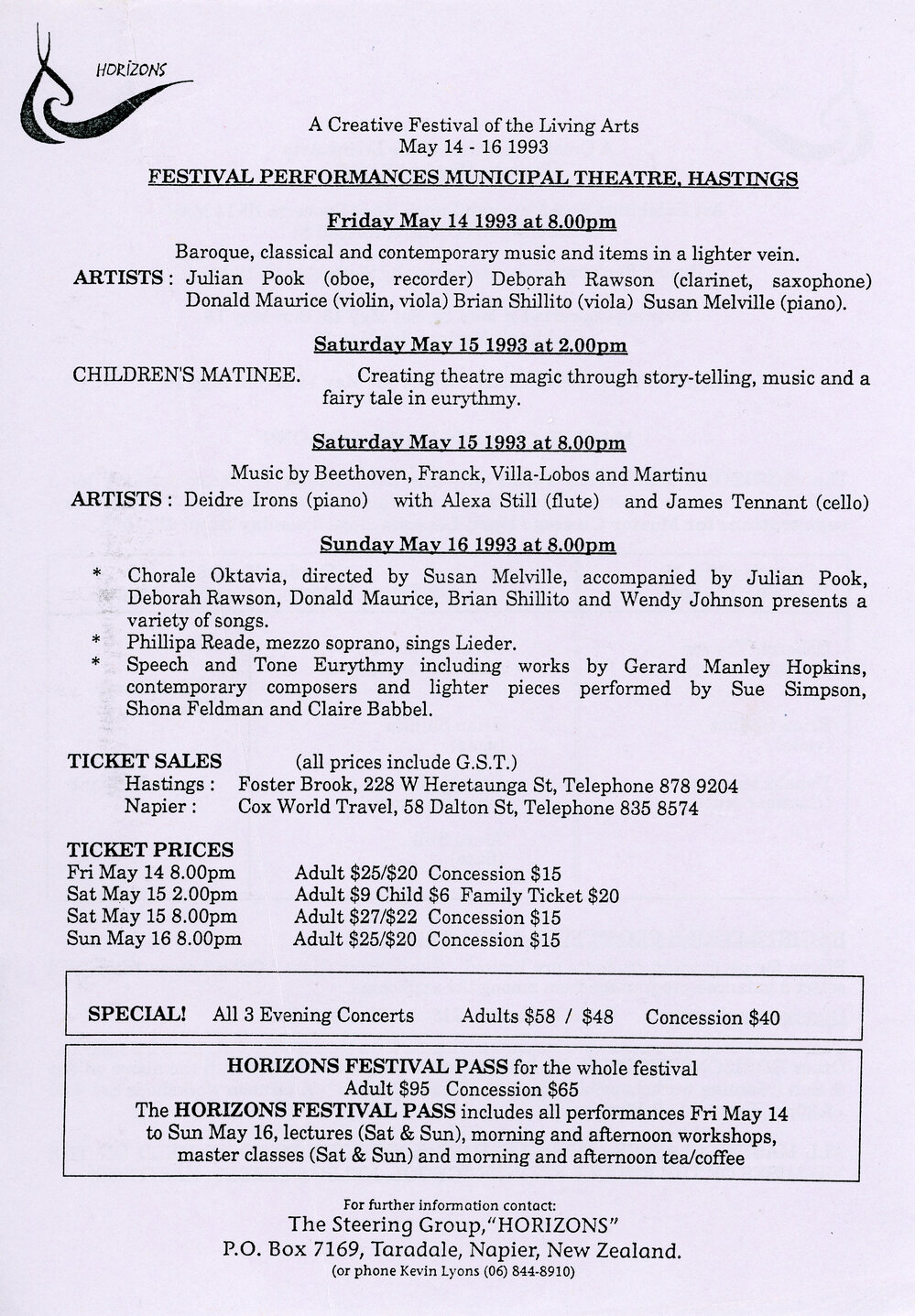 Creative Festival of Living Arts 1993
