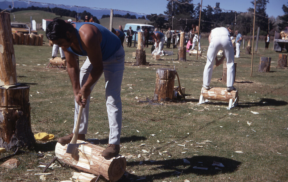 Woodchopping at Tikokino