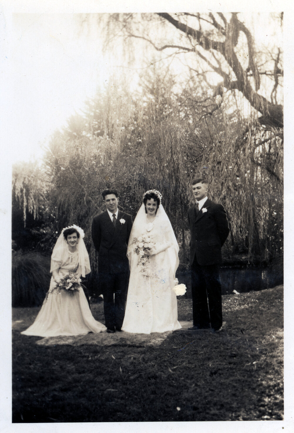 Wedding Group in Park