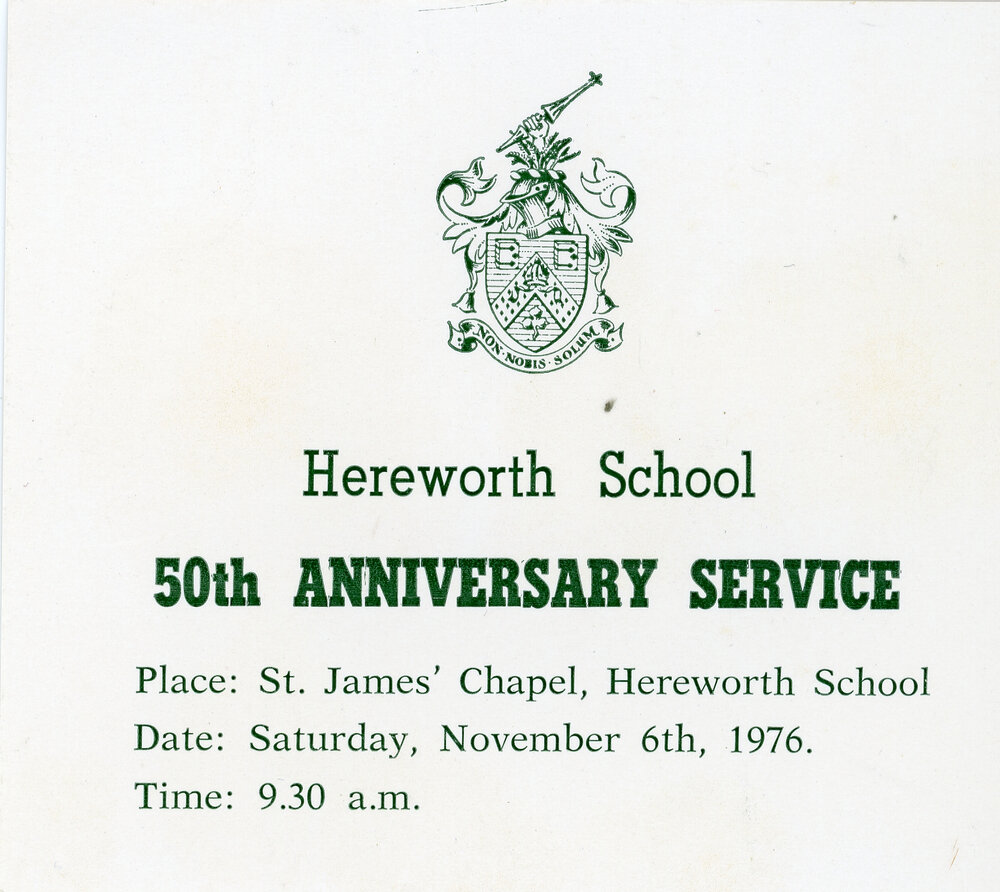 Hereworth School 50th Anniversary