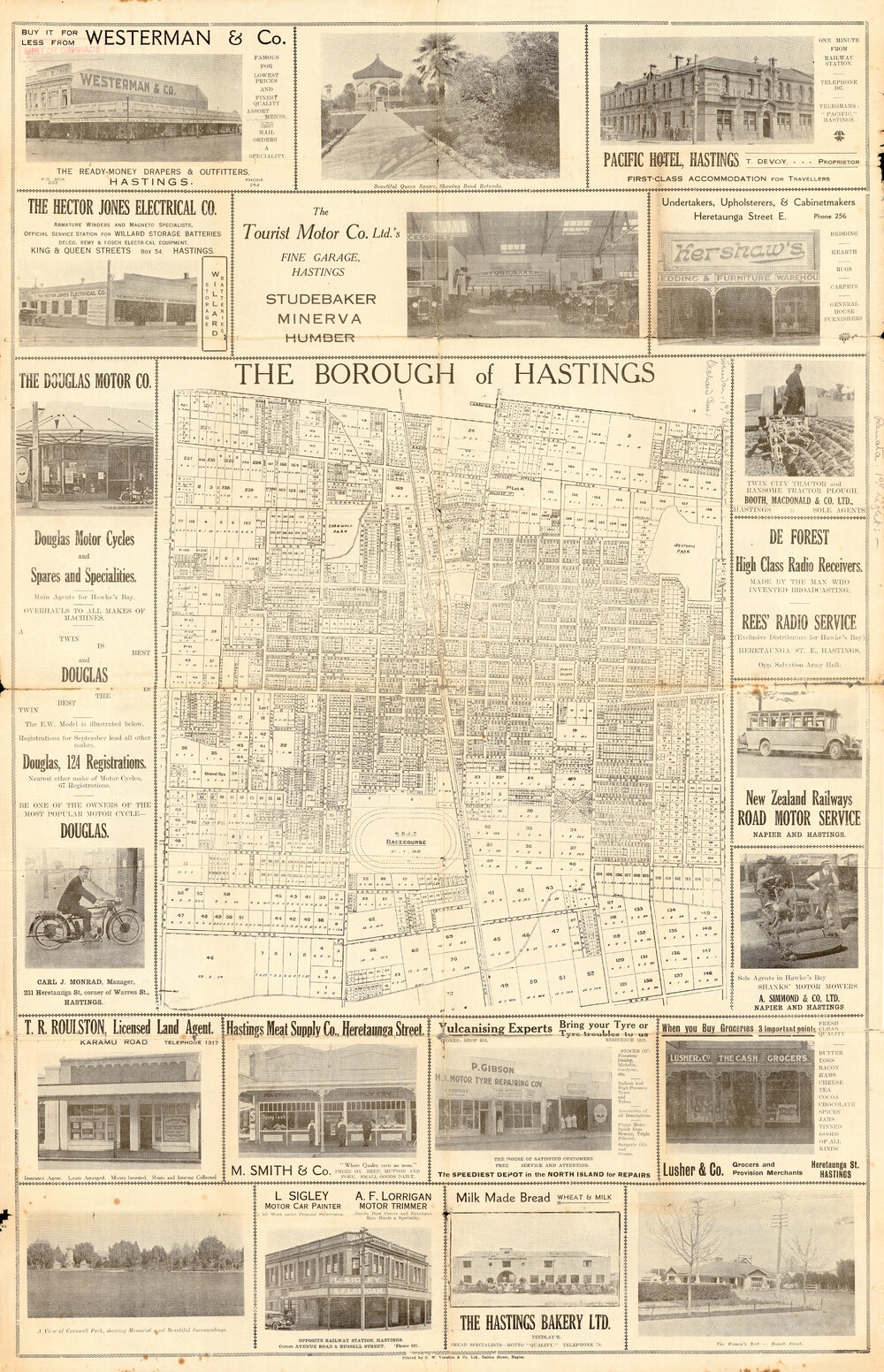 Map of the Borough of Hastings