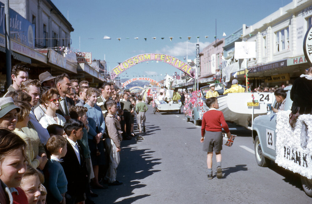 Blossom Parade in Heretaunga Street 1962