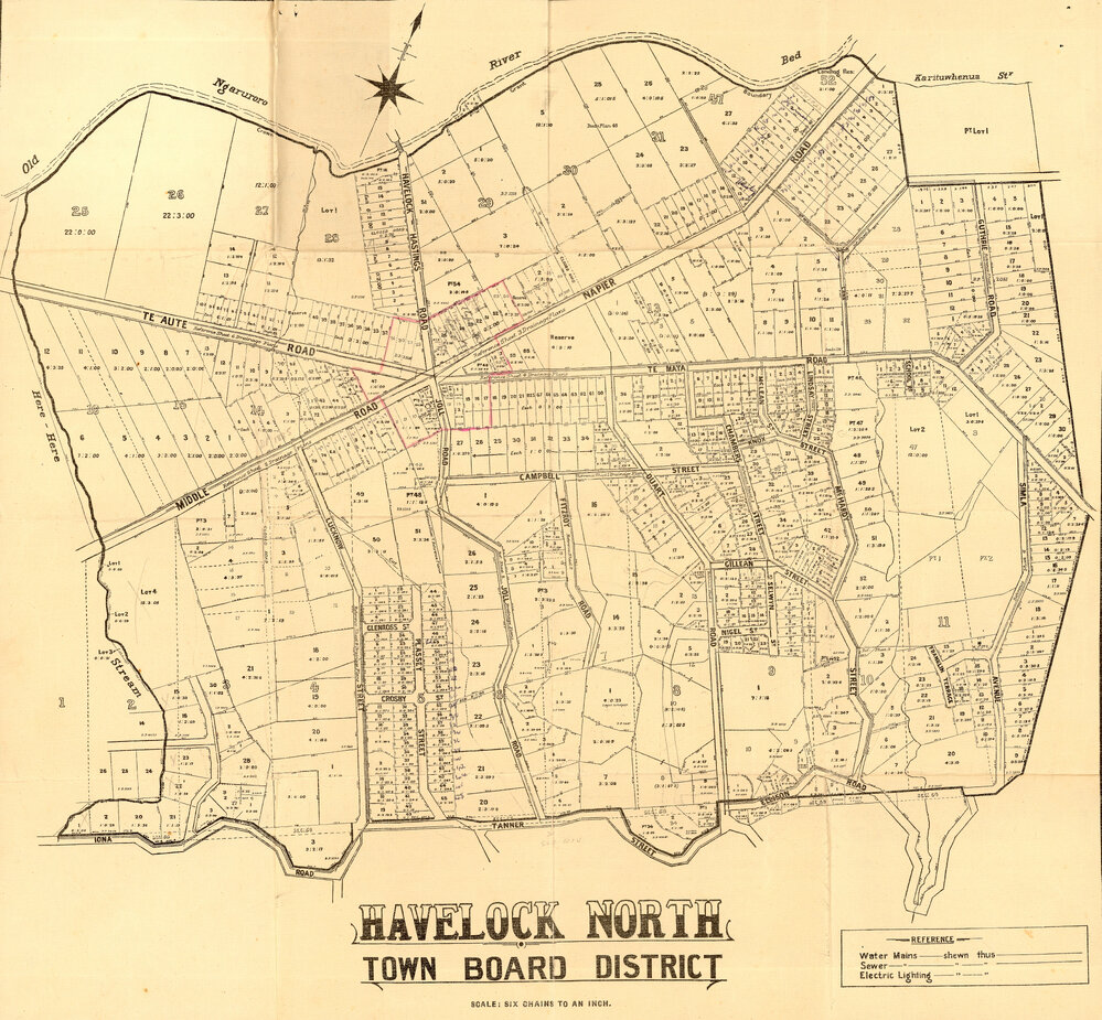 Map of Havelock North Town Board District