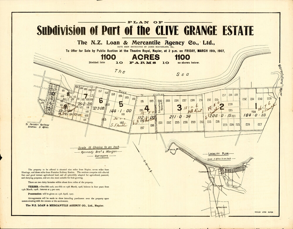 Plan of Clive Grange Estate