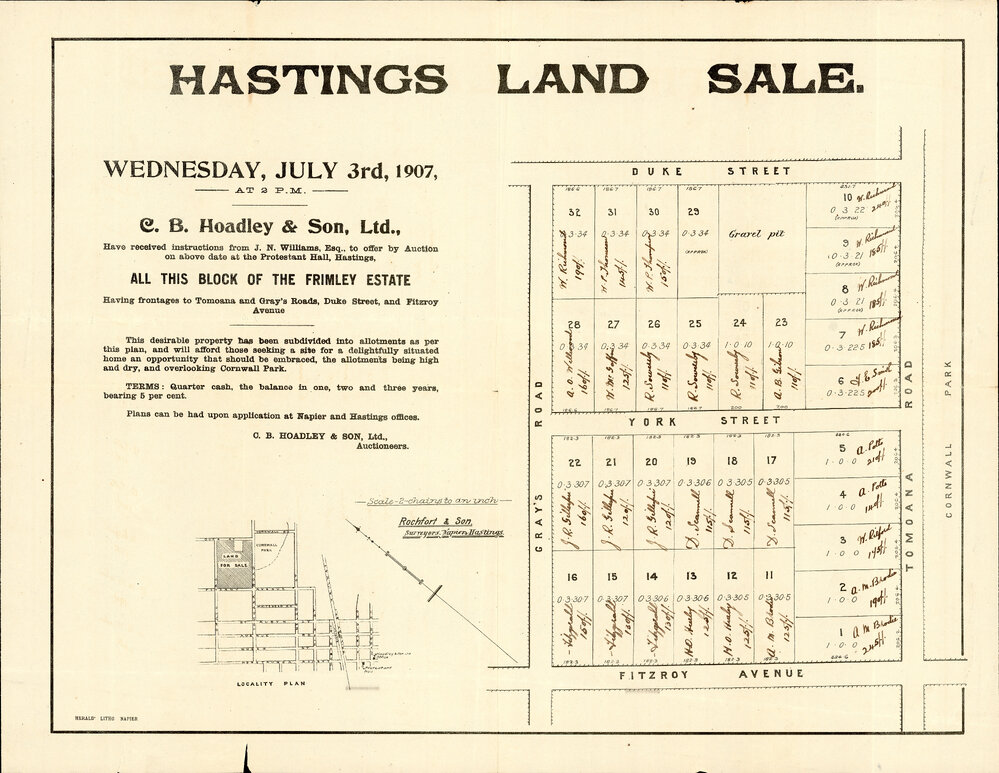 Plan of Frimley Estate