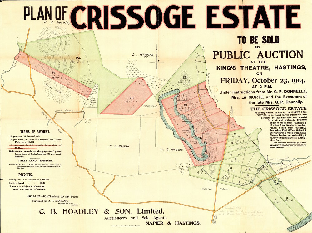 Plan of Crissoge Estate