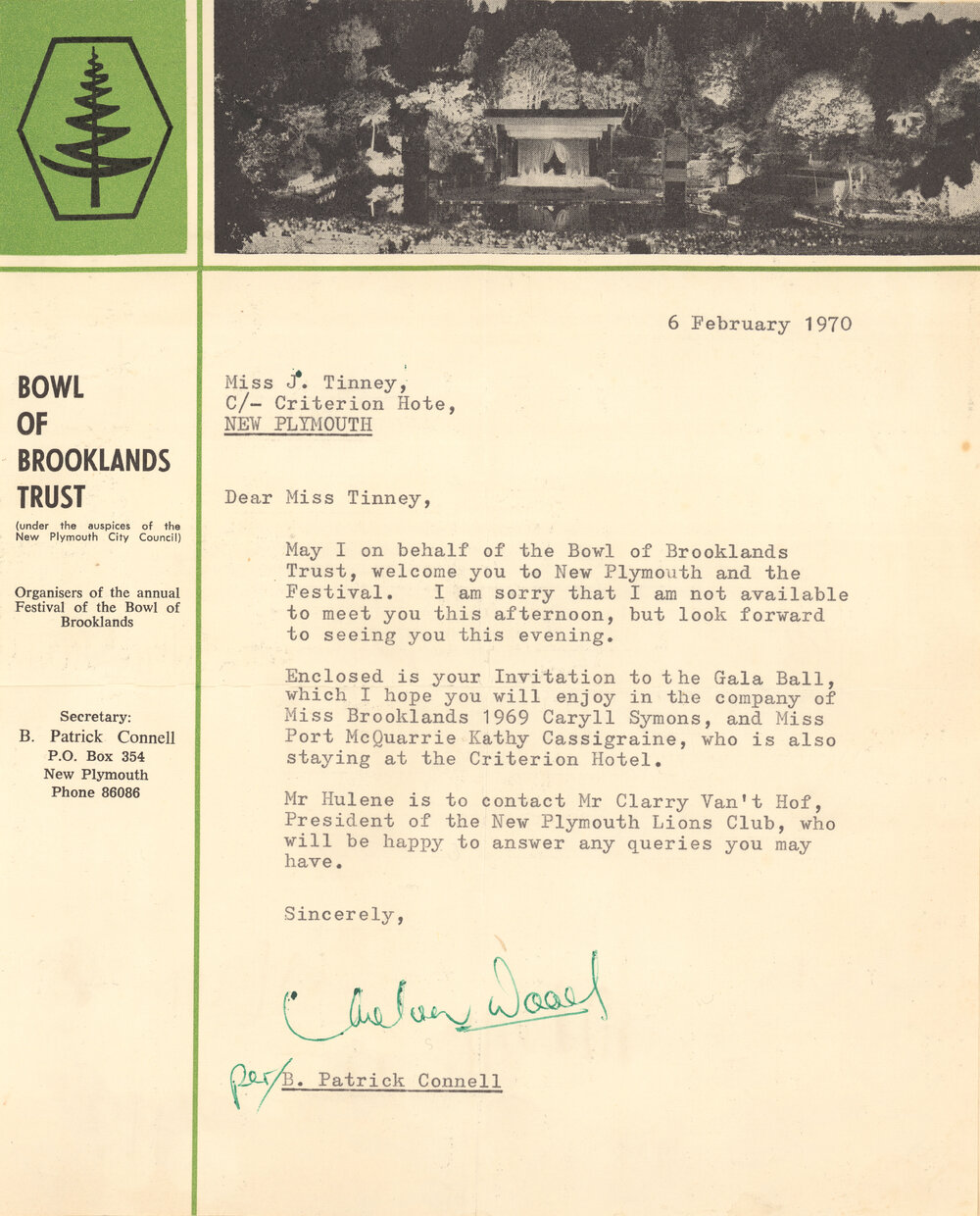Bowl of Brooklands Trust Letter