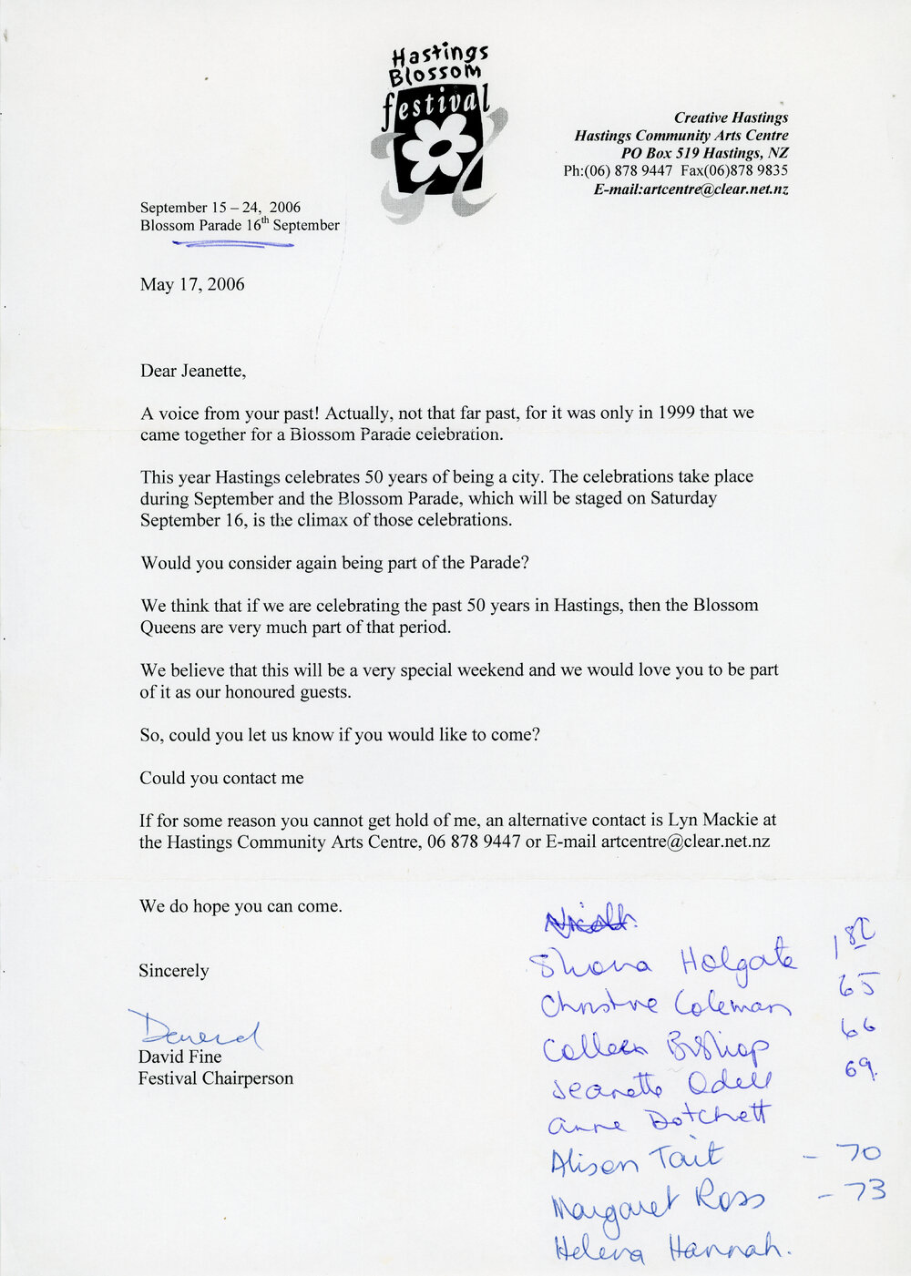 Hastings Blossom Festival 2006