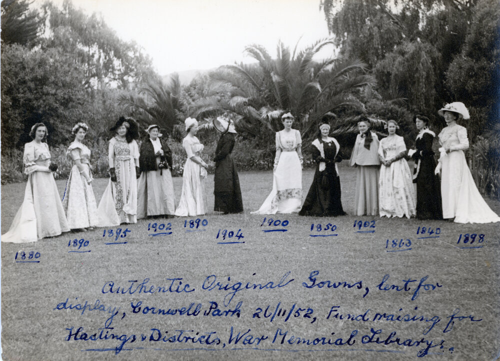 Women Posing in Vintage Gowns