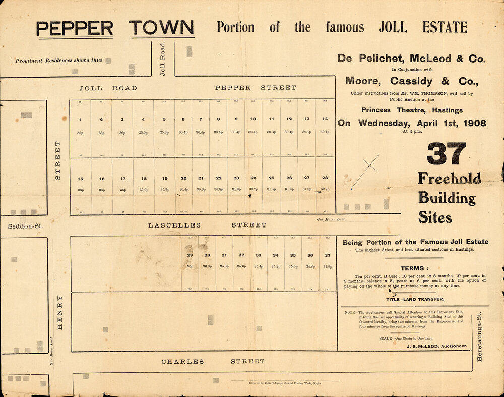 Plan of Pepper Town