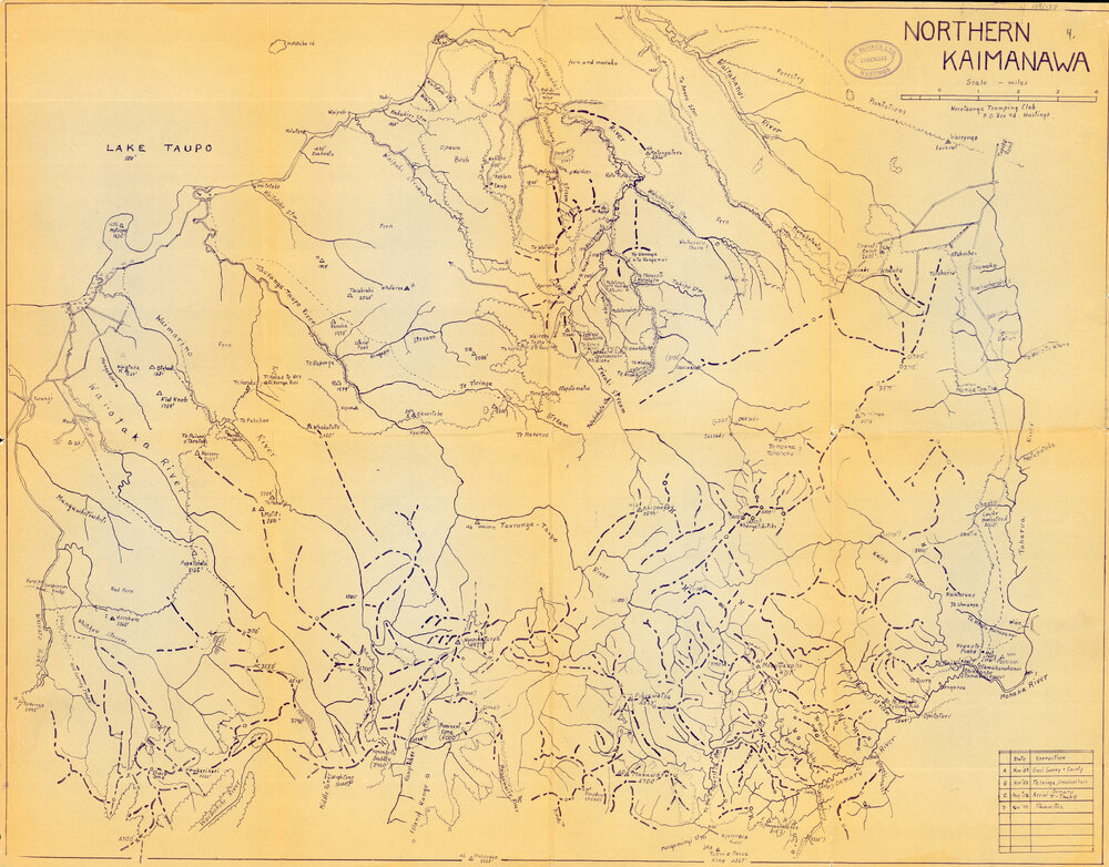Map of Northern Kaimanawa
