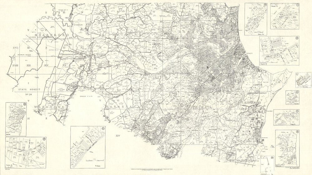 Map of Hawke's Bay County (Central)