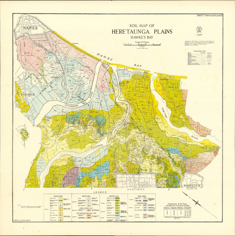 Soil Map of Heretaunga Plains (NE)